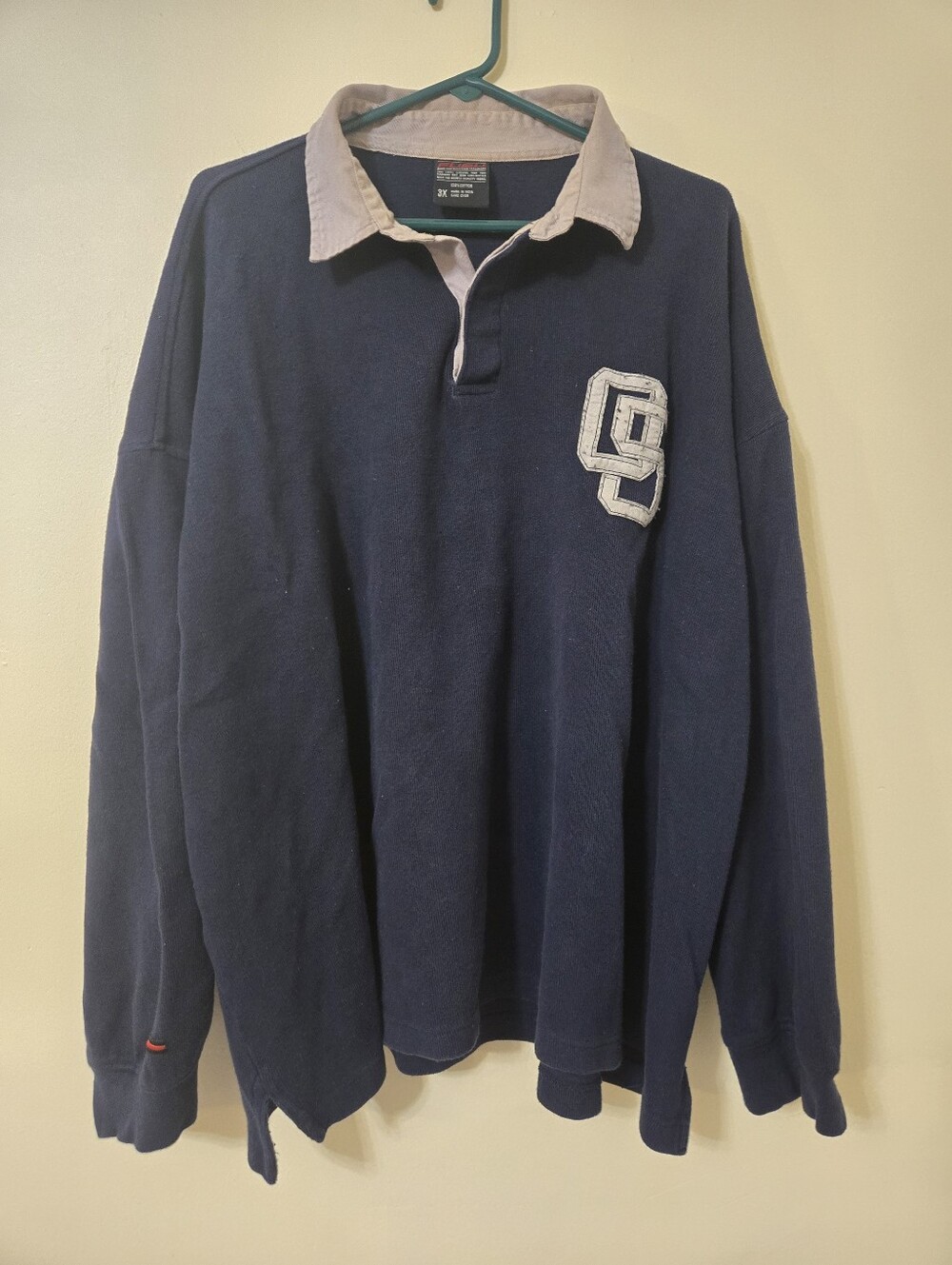 Fubu Sports 3XL Long Sleeve Collared Jersey Shirt Vintage 90s
